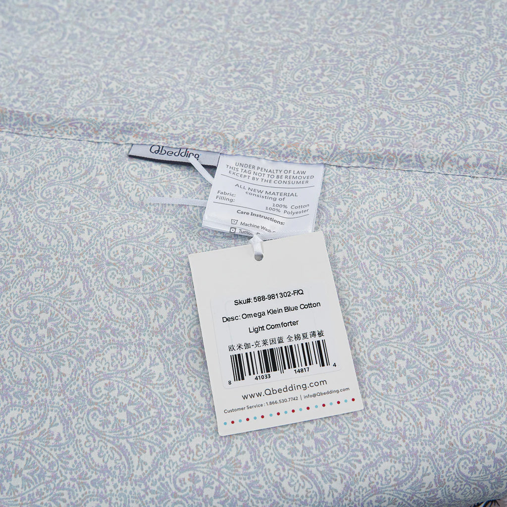 Omega Klein Blue Cotton Light Comforter