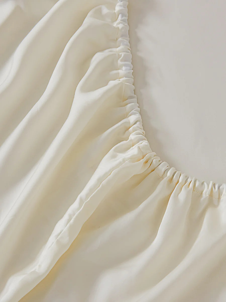 Lily White Tencel™ Fitted Sheet