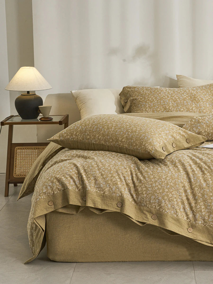 Yelena Classic Cotton Weave Fitted Sheet Set