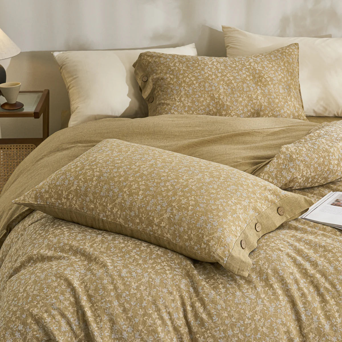 Yelena Classic Cotton Weave Fitted Sheet Set