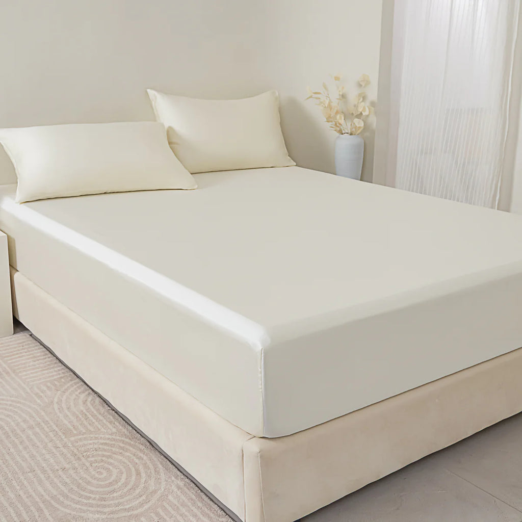 Lily White Tencel™ Fitted Sheet