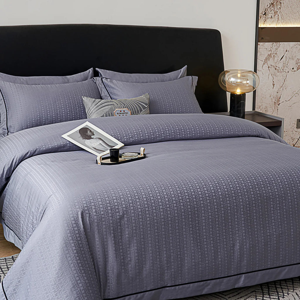 Flandy Jacquard Premium Cotton Fitted Sheet Set