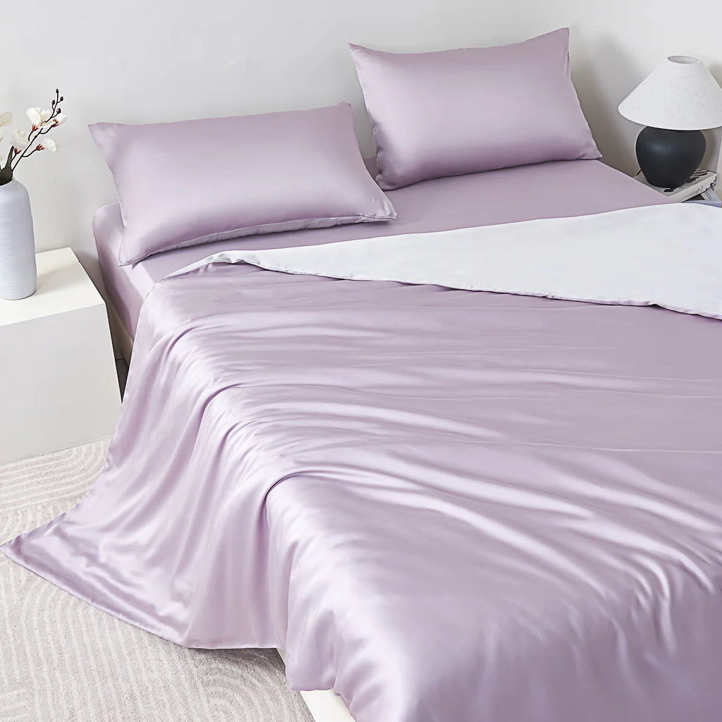 Starry Purple Tencel™ Fitted Sheet Set