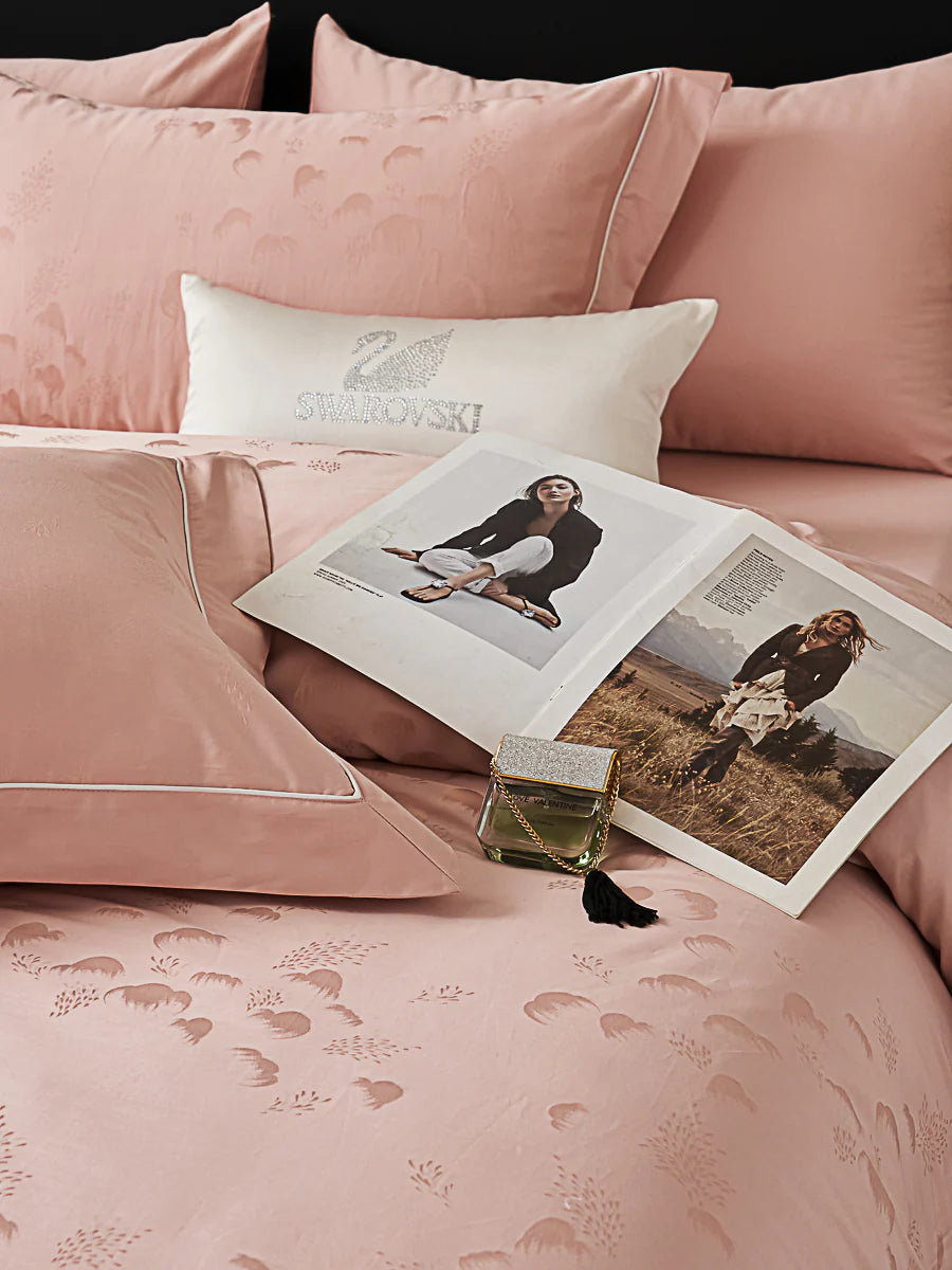 Freya Jacquard Premium Cotton Fitted Sheet Set