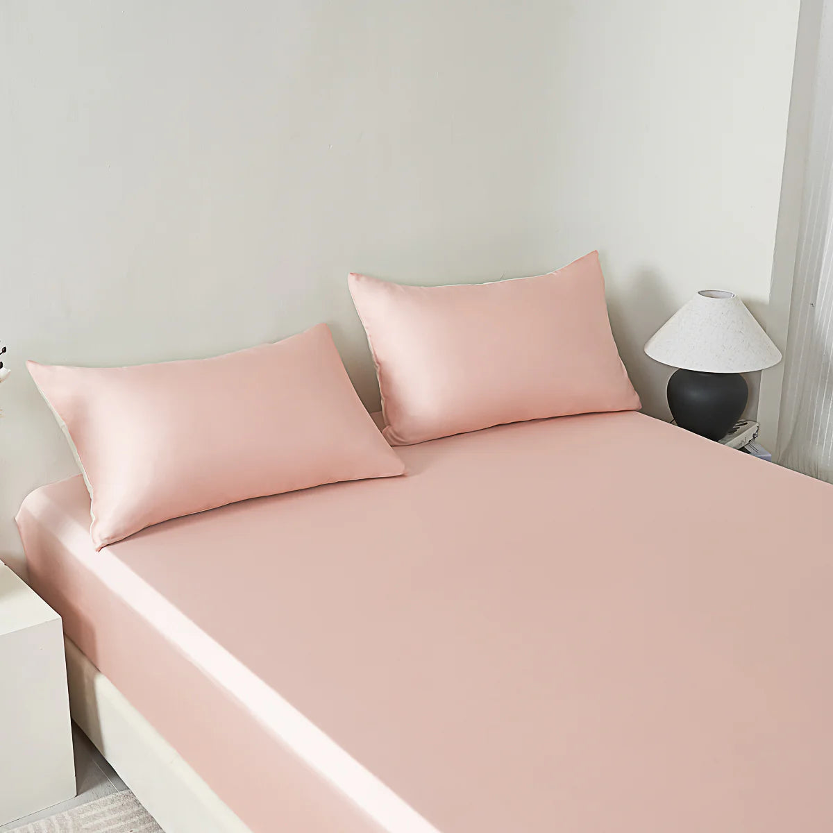 Water Pink Tencel™ Fitted Sheet Set