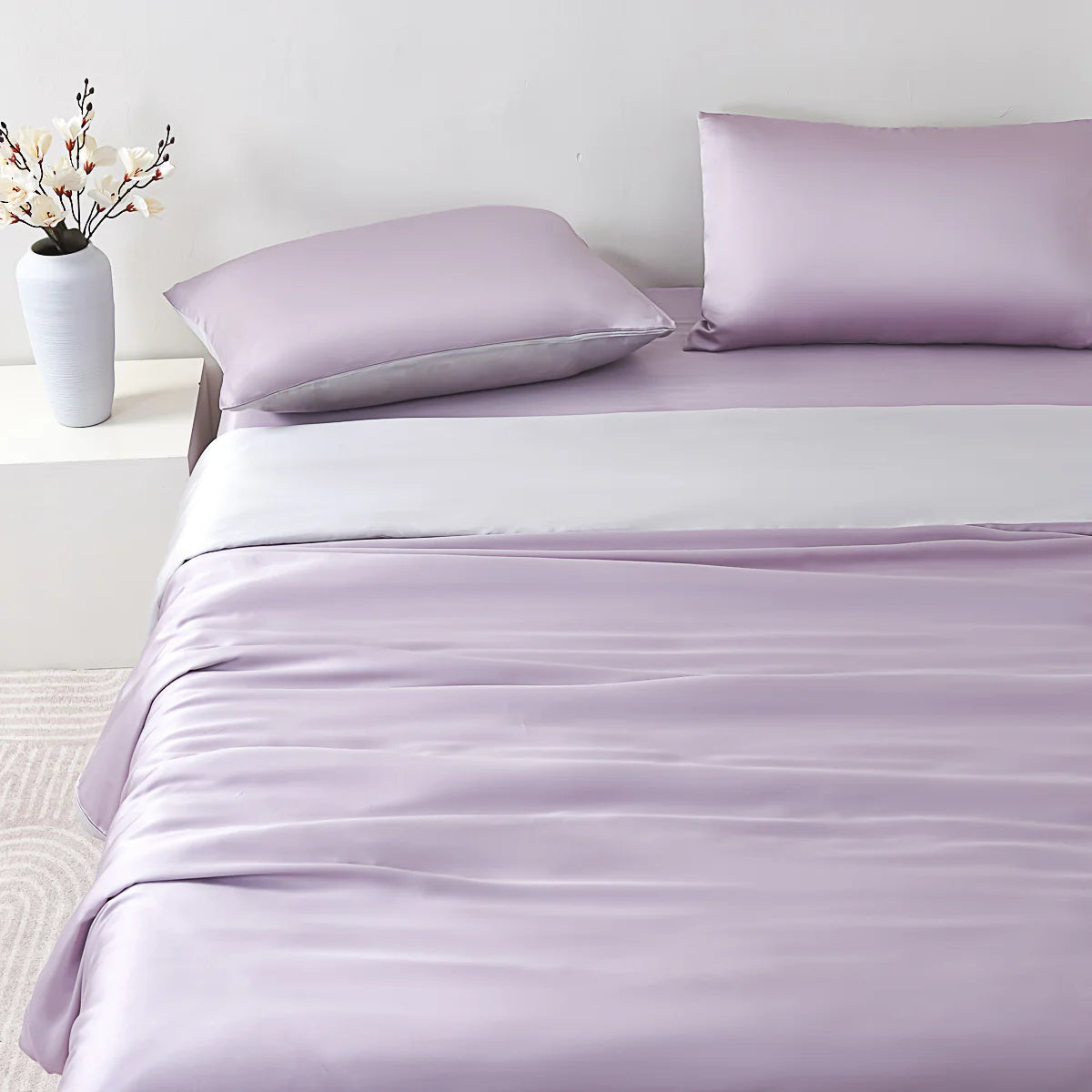Starry Purple Tencel™ Fitted Sheet Set