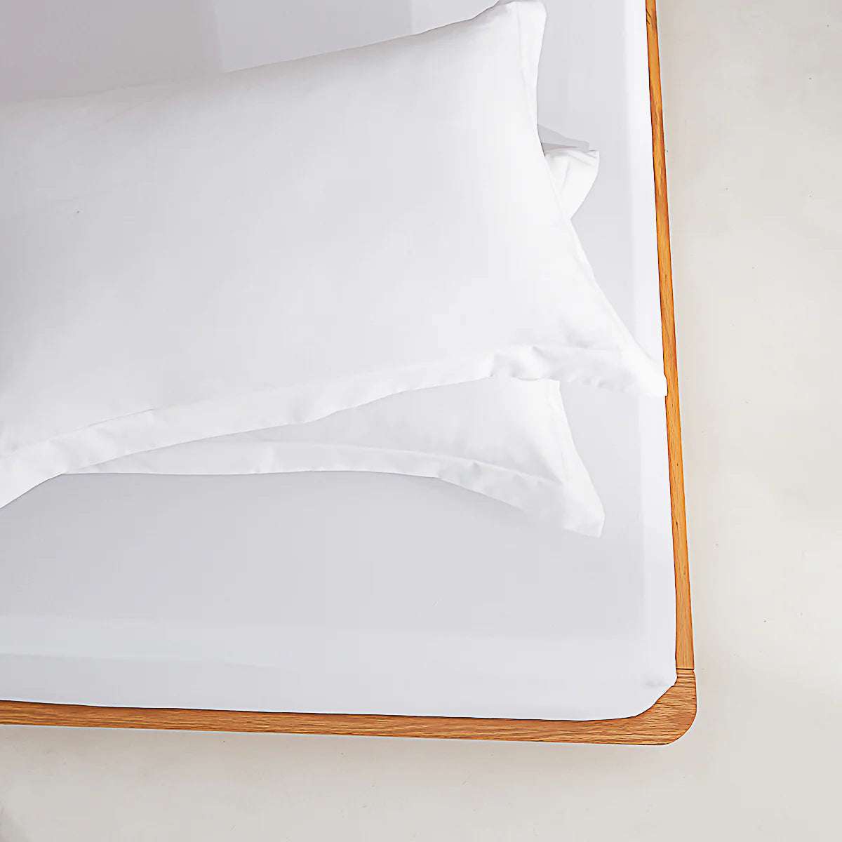 Snowflake White Premium Cotton Fitted Sheet