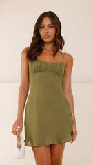 Galina Mini Dress - Khaki