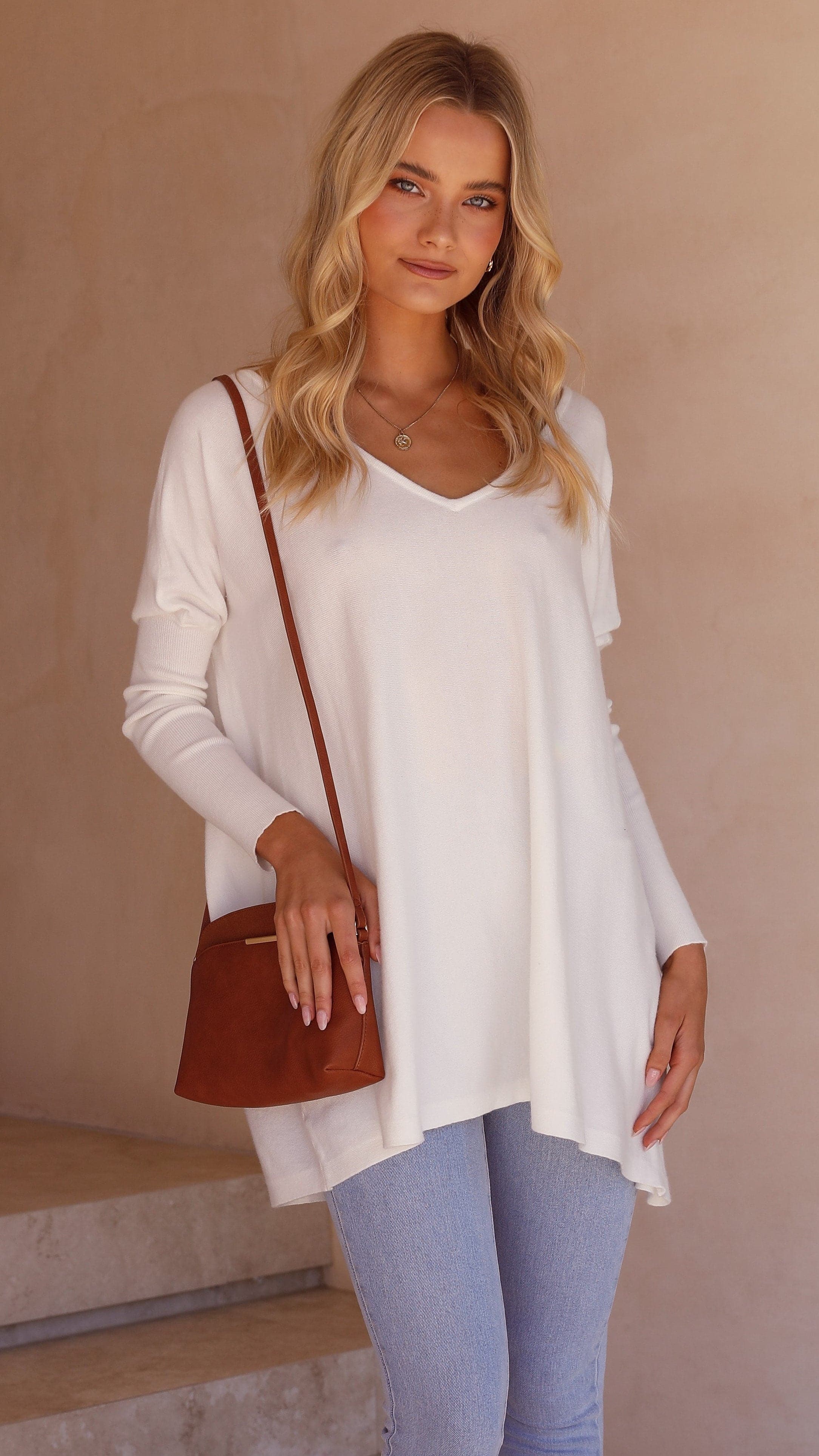 Amalia Knit Top - White
