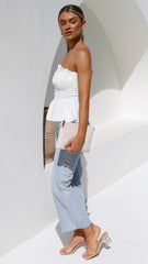 Always Mine Crop Top - White