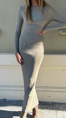 Isla Maxi Skirt - Khaki