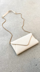 Carmen Envelope Cross Body Bag - Cream