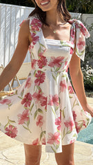 Balta Mini Dress - Pink Floral