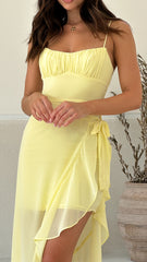 Caliste Midi Dress - Yellow