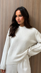 Ally Knit Sweater - Cream