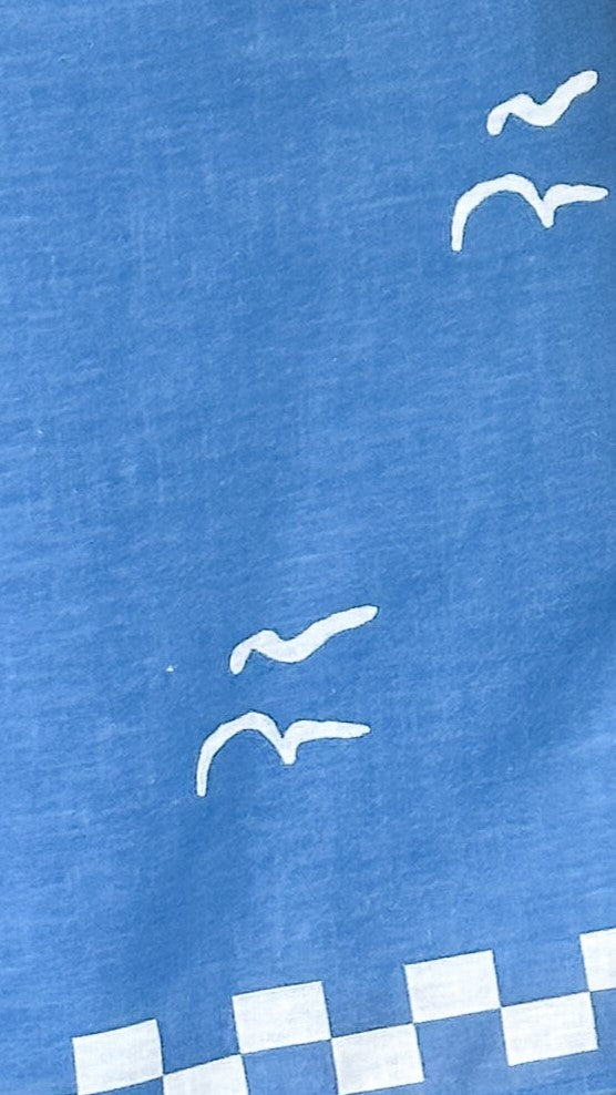 Delilah Mini Dress - Blue Palm