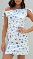 Ebbe Mini Dress - Blue Floral