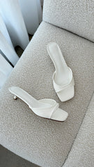 Blossom Heels - White Shine