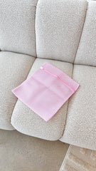 Lingerie Wash Bag - Pink/White