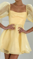 Lakeithia Mini Dress - Yellow