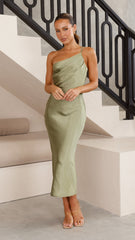 Josephina Midi Dress - Olive