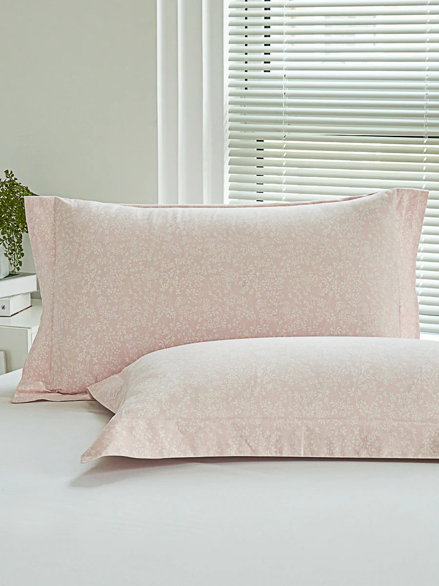 Kai Jade Pink Cotton Standard Pillow Sham x2p
