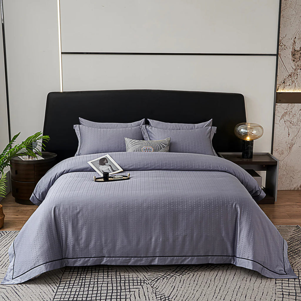 Flandy Jacquard Premium Cotton Fitted Sheet Set