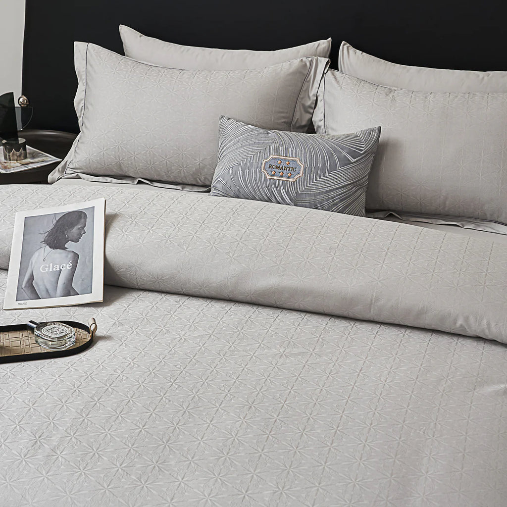 Troy Jacquard Premium Cotton Fitted Sheet Set