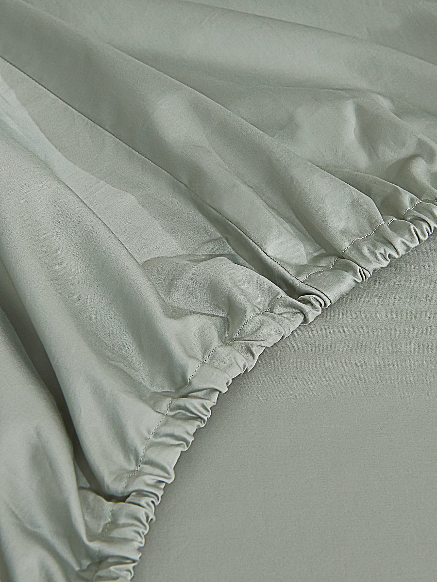 Sunny Green Premium Cotton Fitted Sheet