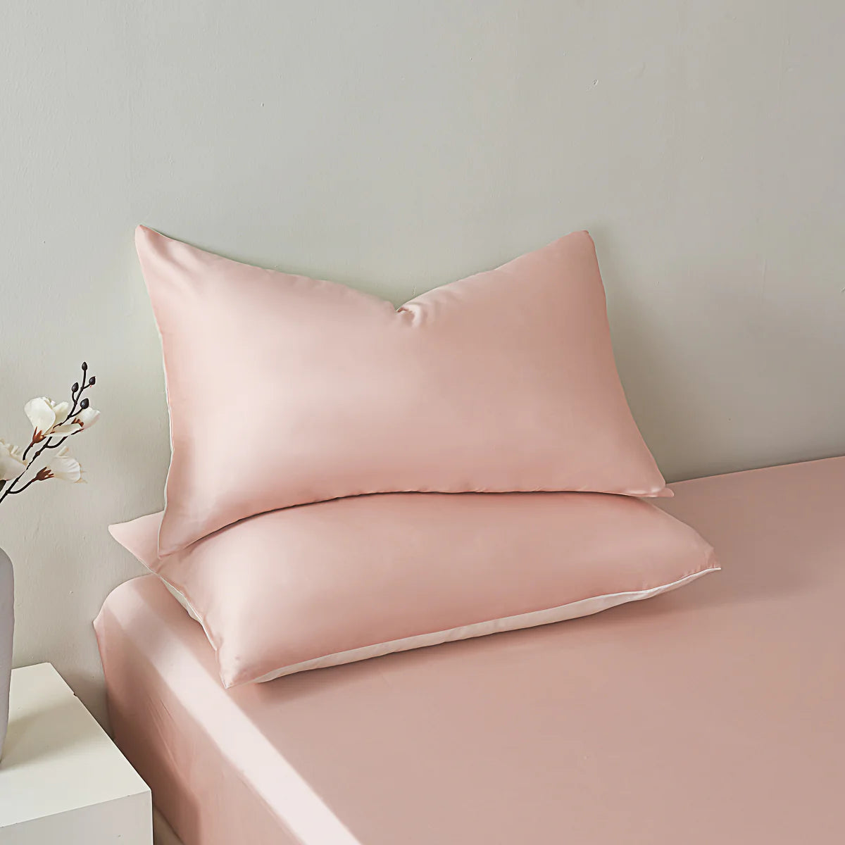 Water Pink Tencel™ Fitted Sheet Set