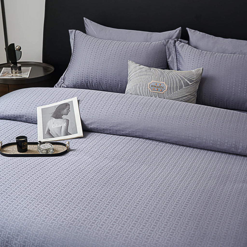 Flandy Jacquard Premium Cotton Fitted Sheet Set