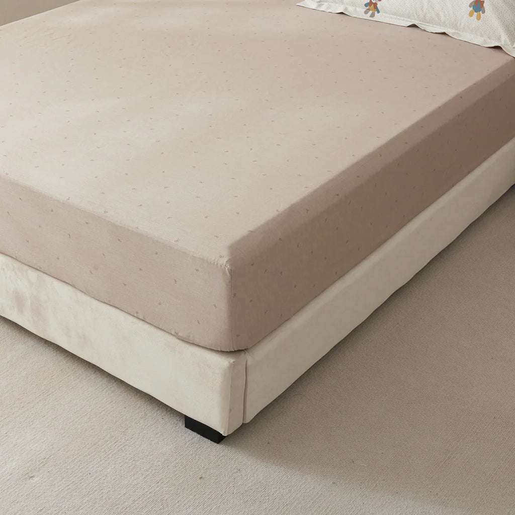 Tara Cotton Fitted Sheet Duvet Cover Set