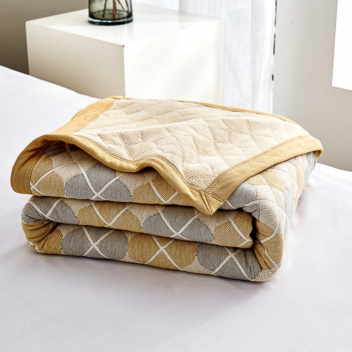 Asher Cotton Knitted Summer Blanket