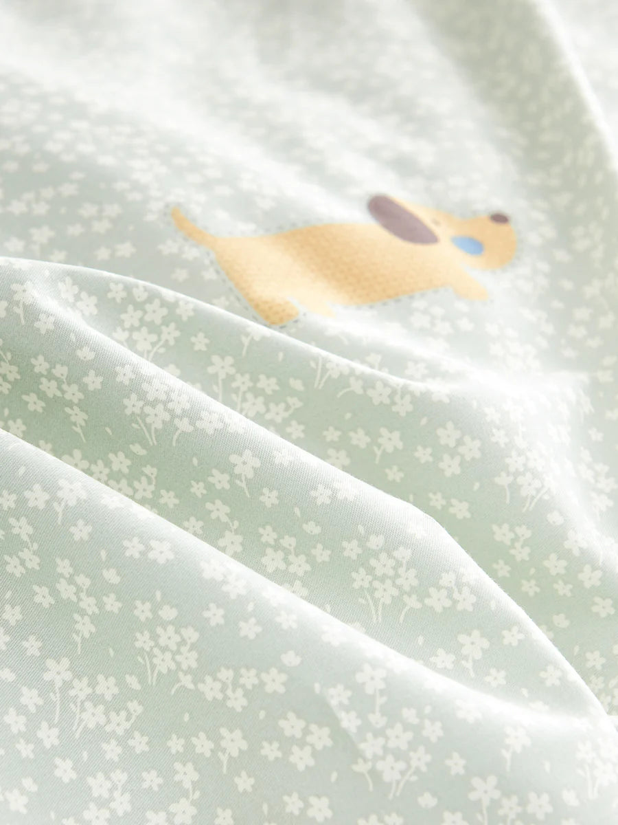 Buddy Cotton Fitted Sheet Duvet Cover Set