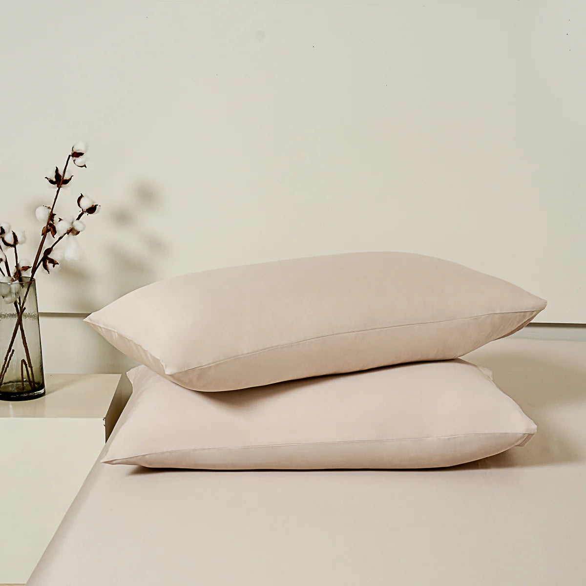 Coco Apricot Premium Cotton Standard Pillow Sham x2p