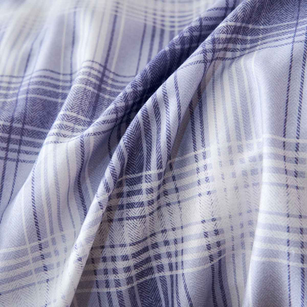 Jasper Plaid Brushed Cotton Fitted Sheet Set