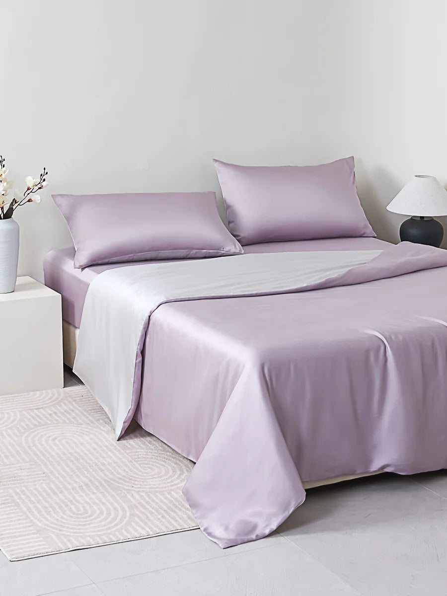 Starry Purple Tencel™ Fitted Sheet Set