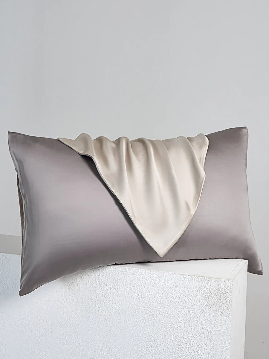 Cloudy Gray Tencel™ Pillow Sham Set