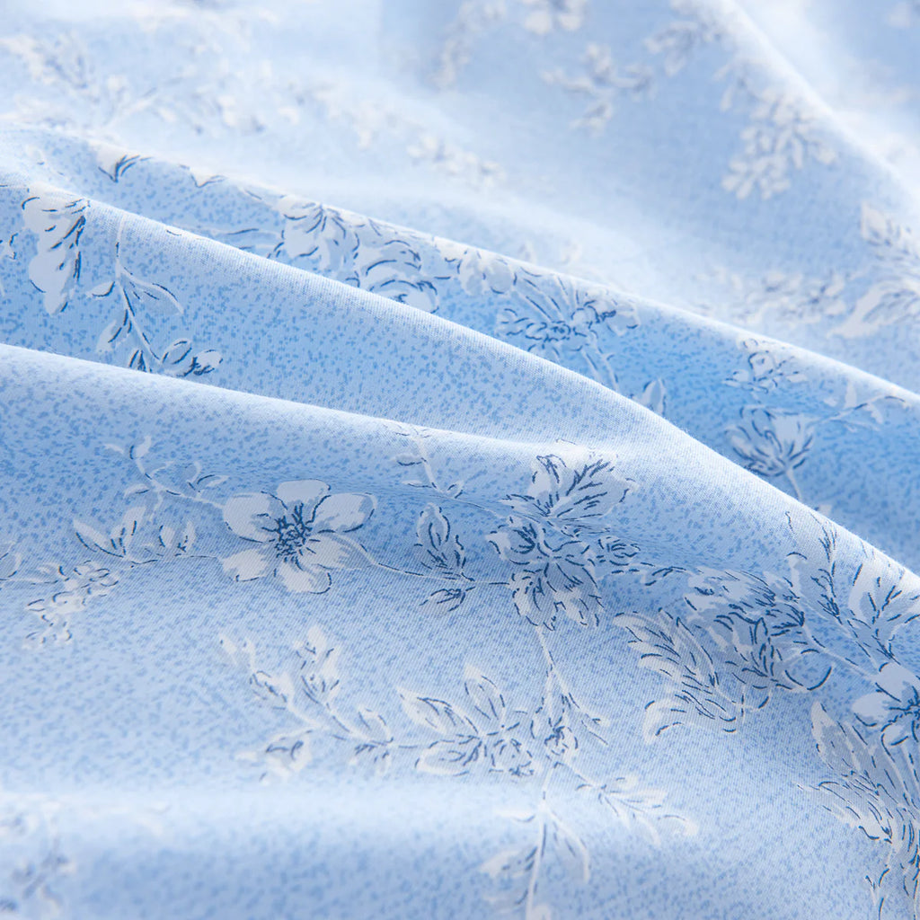 Aria Cotton Bedskirt Duvet Cover Set