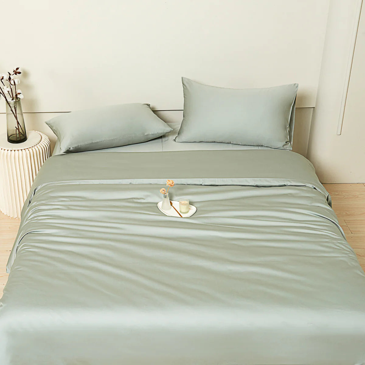 Sunny Green Premium Cotton Duvet Cover Set