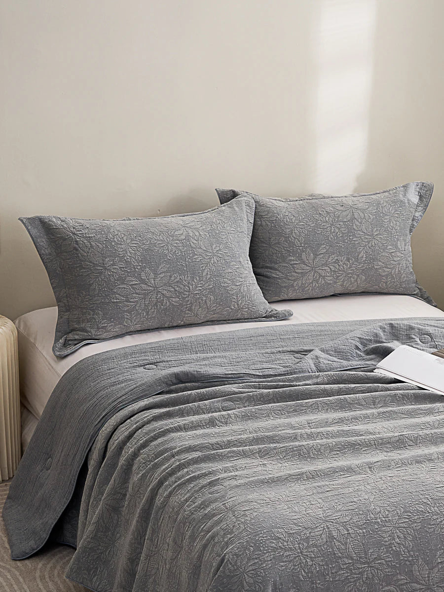 Cotton Jacquard Soybean Fiber Light Comforter Set