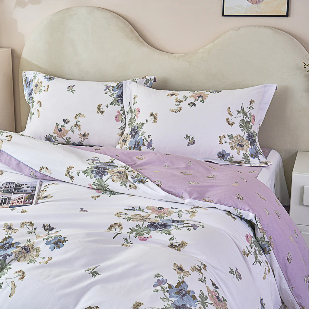 Pura Cotton Bedskirt Duvet Cover Set