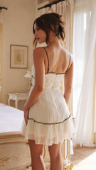 Halo Mini Dress - White / Black