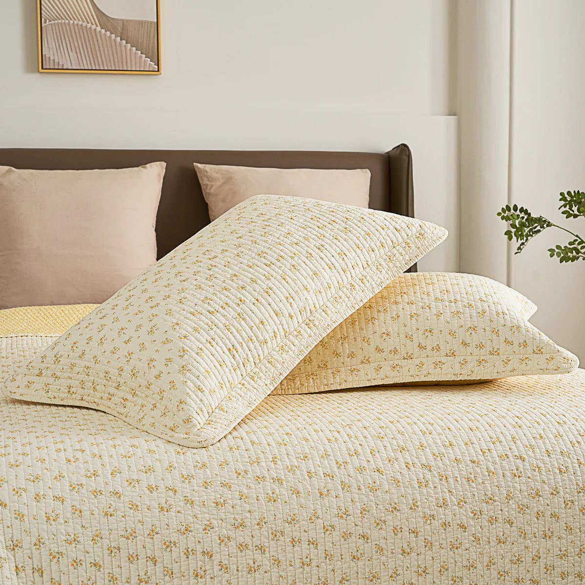 Belle Floral Cotton Quilt Set