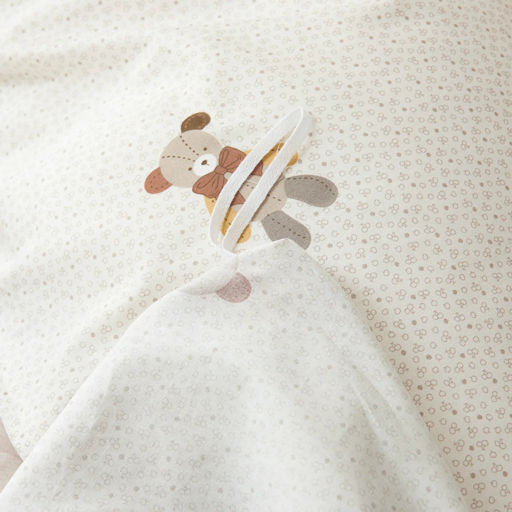 Tara Cotton Fitted Sheet Duvet Cover Set