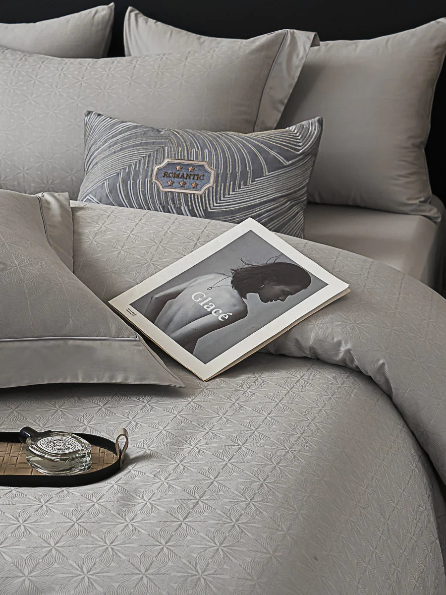 Troy Jacquard Premium Cotton Fitted Sheet Set