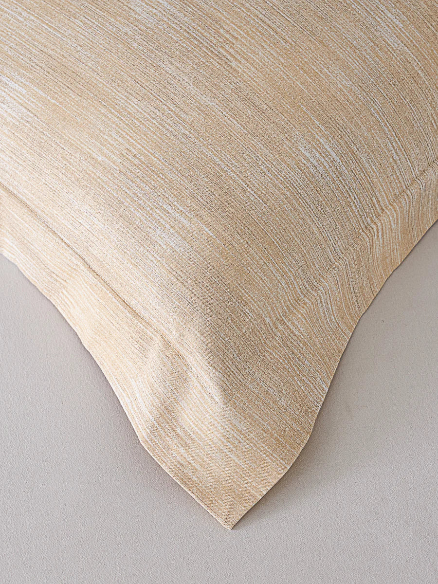 Mu-Nature Apricot Cotton Standard Pillow Sham Set