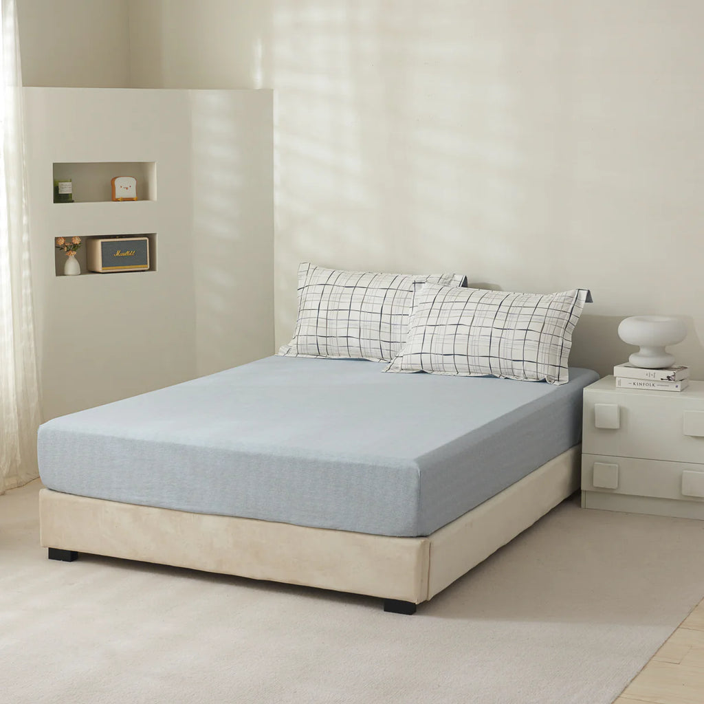 Sebo Cotton Fitted Sheet Duvet Cover Set