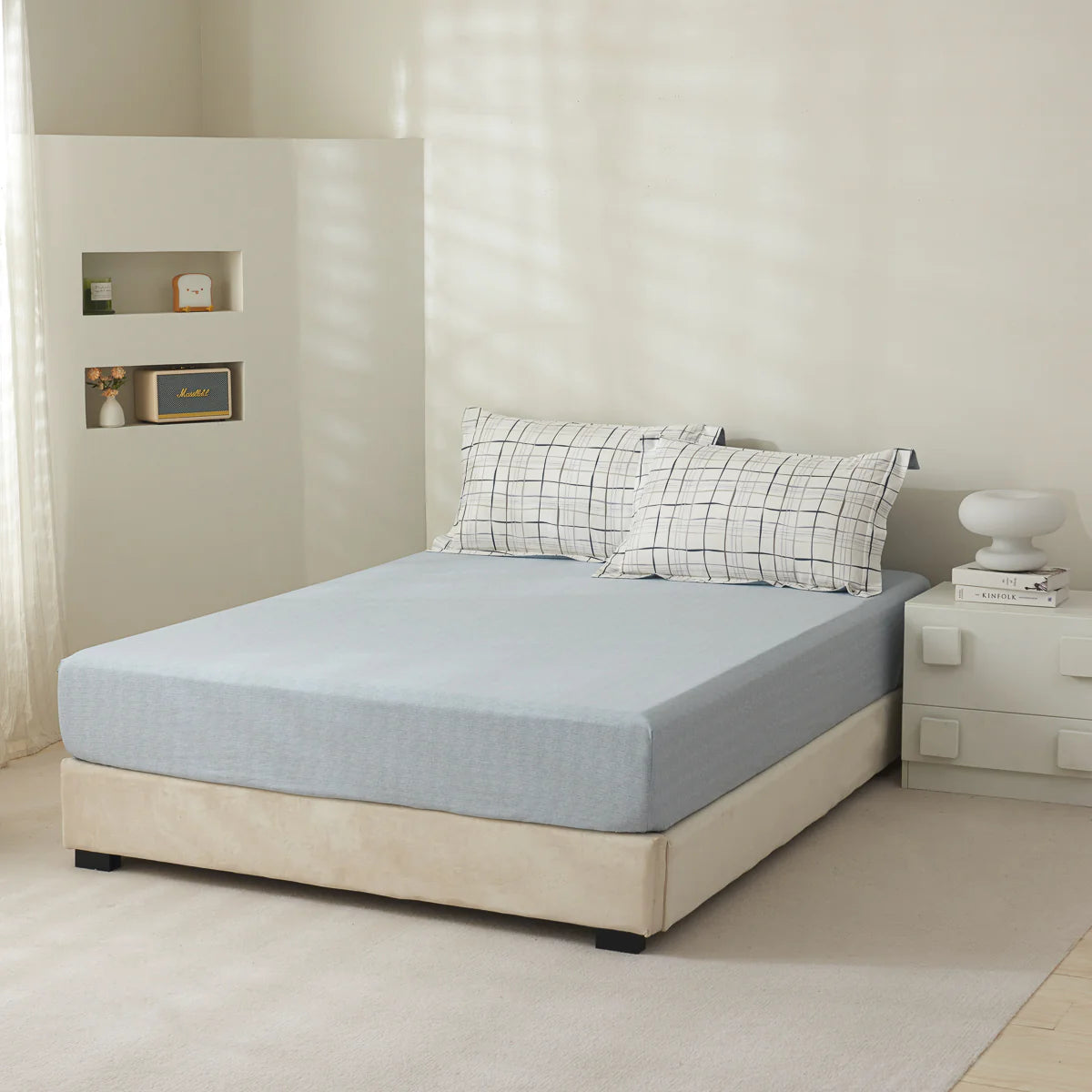 Sebo Cotton Fitted Sheet Duvet Cover Set