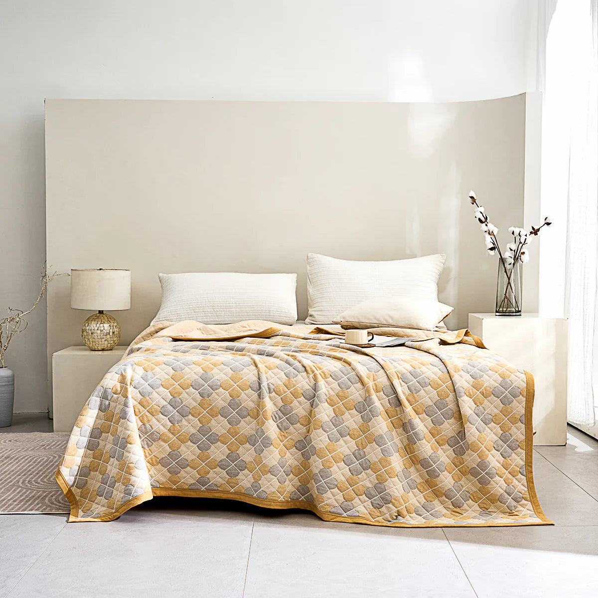 Asher Cotton Knitted Summer Blanket